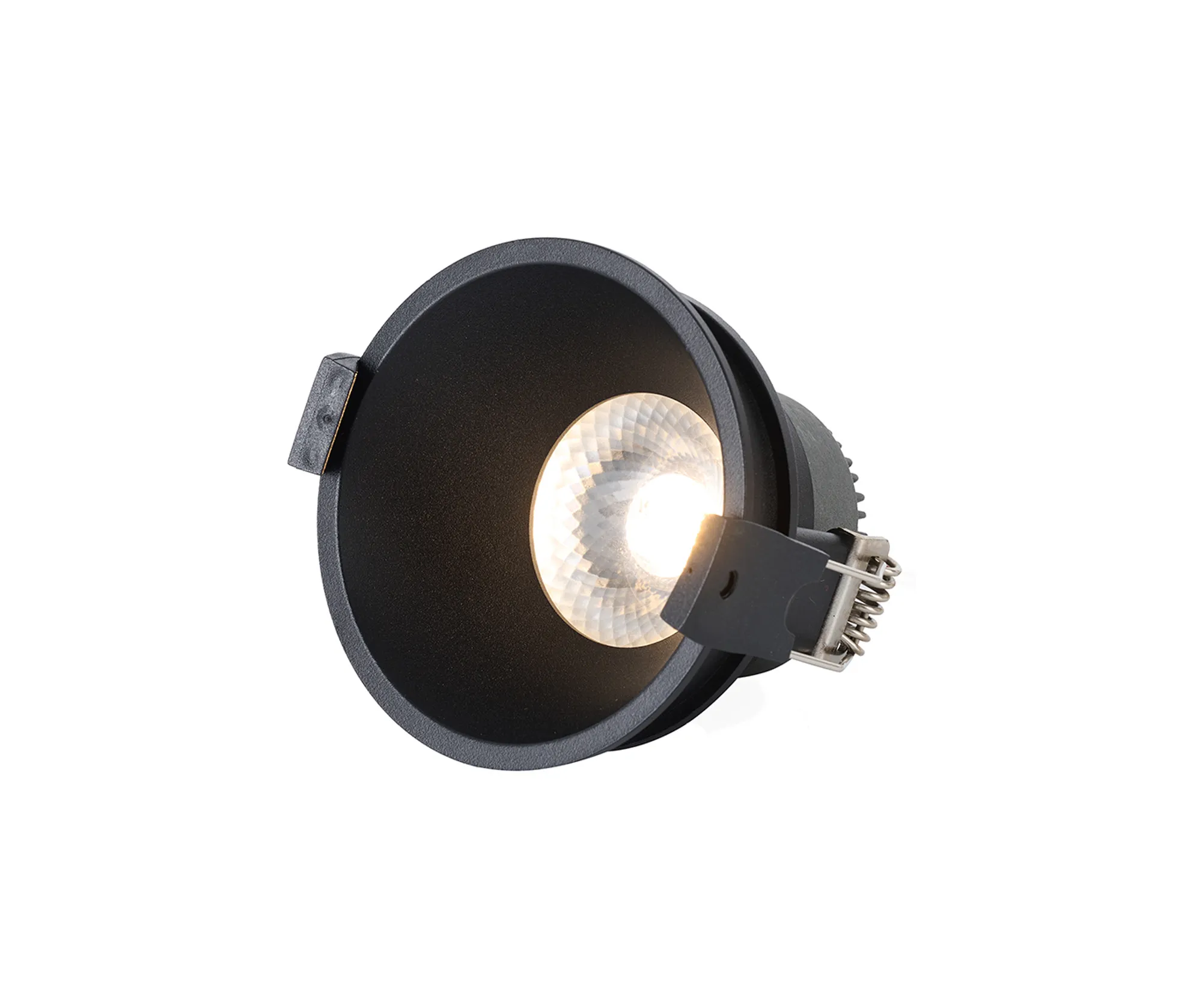 DM201623  Bania 8S 8W ,180mA 480lm 4000K 60° LED Engine, Black IP20 Fixed Recessed Spotlight , 5yrs Warranty